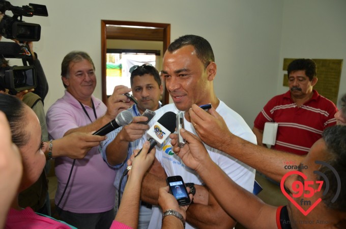 Cafu visita 49a. Expoagro como empreendedor