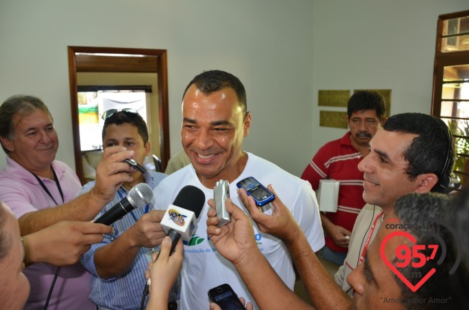 Cafu visita 49a. Expoagro como empreendedor