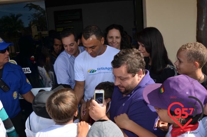 Cafu visita 49a. Expoagro como empreendedor
