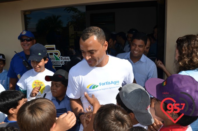 Cafu visita 49a. Expoagro como empreendedor
