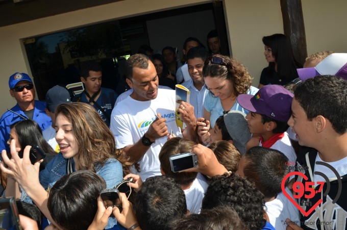 Cafu visita 49a. Expoagro como empreendedor