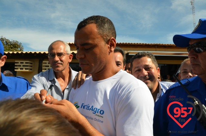 Cafu visita 49a. Expoagro como empreendedor