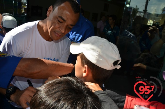 Cafu visita 49a. Expoagro como empreendedor