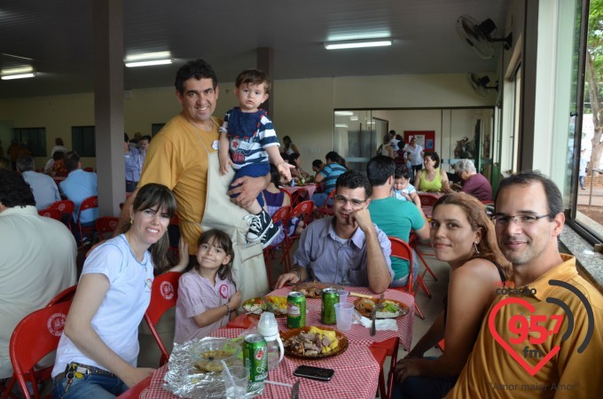 Churrasco dos equipistas na paróquia São Carlos