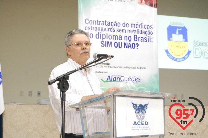 ‘Não falta médico, há má distribuição’ afirma Mandetta.