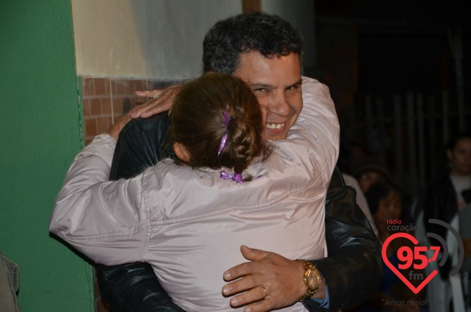 Missa em ação de graças pela entrega da nova casa de Dona Tereza