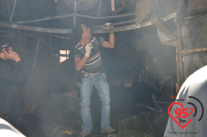 Incêndio em camelôs pode ter sido provocado