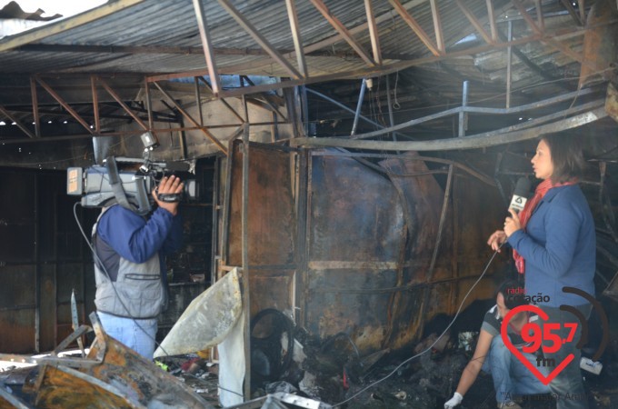 Incêndio em camelôs pode ter sido provocado