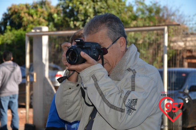 Participantes do acampamento embarcam no Santuário Padre Pio