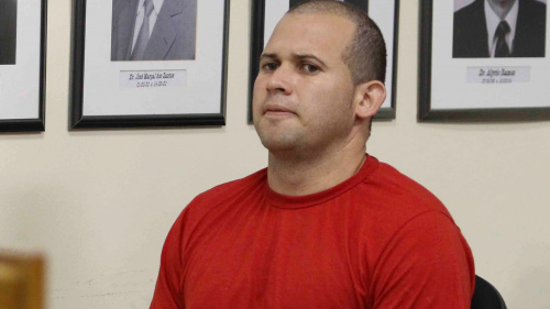  Luiz Henrique Romão, o Macarrão, ex-braço direito do ex-goleiro Bruno,  no julgamento pelo desaparecimento e morte da ex-modelo Eliza Samudio.