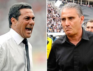 Luxa comanda o Fla, enquanto Tite está a frente do
Timão (Foto: AE / Marcos Ribolli - Globoesporte.com)