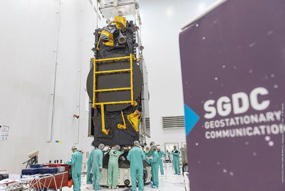 Satélite para defesa e comunicações será lançado na Guiana Francesa - Foto Divulgação/ArianespaceDivulgação/Arianespace