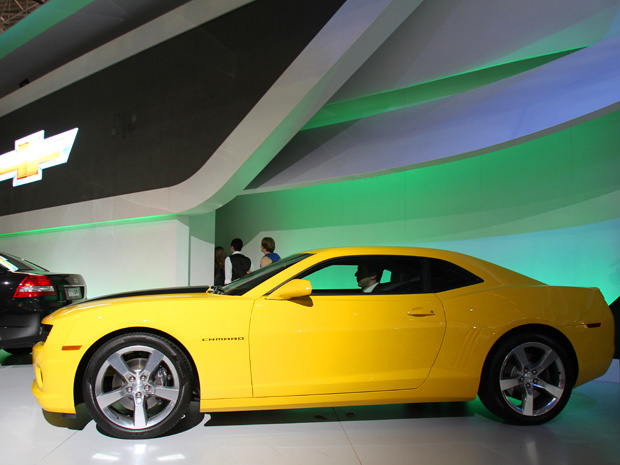 Chevrolet Camaro é o principal lançamento da marca do Salão (Foto: Daigo Oliva/G1)