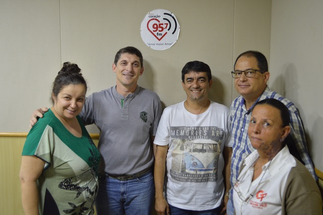 Ozair, Ferruzzo, Juscelino, Luiz e Sandra. Foto: Gabriel Fernandes/RC