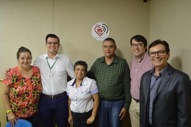 Ozair, Danilo, Rita, Sr. Osmar, Dr. Célio e Dr. Lupércio. Foto: Gabriel Fernandes/RC