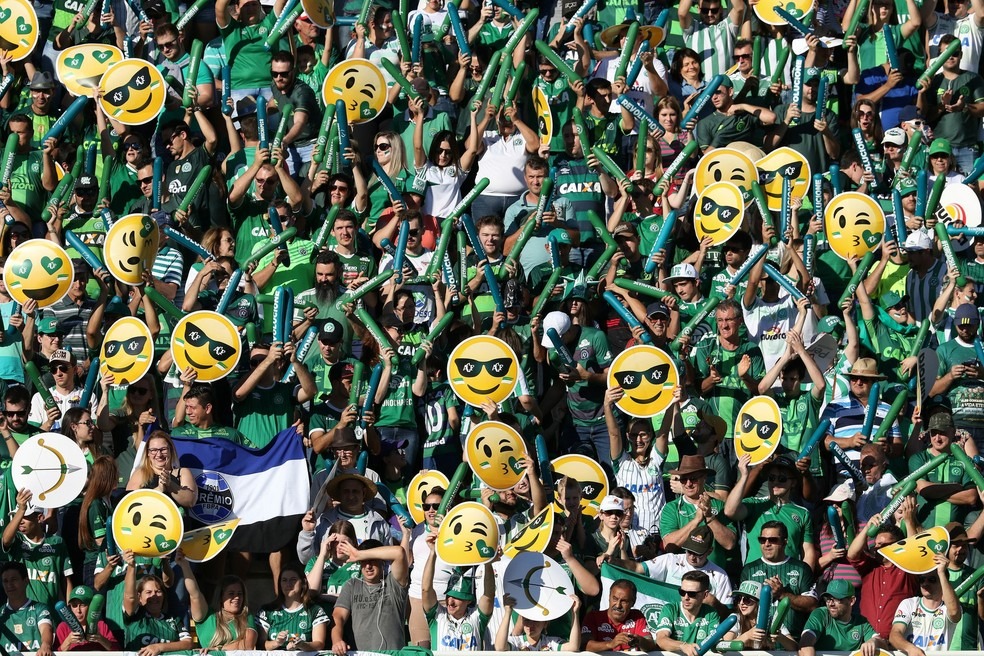 A galera está fazendo a diferença na Arena (Foto: Sirli Freitas/Chapecoense) A galera está fazendo a diferença na Arena (Foto: Sirli Freitas/Chapecoense)