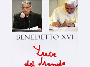 O diretor da Sala de Imprensa da Santa Sé, padre Federico Lombardi, esclarece fala de Bento XVI. Abaixo, capa do novo livro de entrevistas com o Papa
