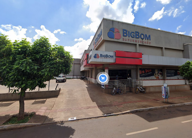 Supermercado Big Bom em Dourados. Street View/Google