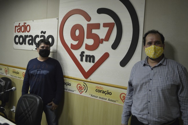 Edson Dutra e Alessandro Dutra. Foto: Rádio Coração FM