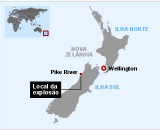 Mapa localiza o acidente. (Foto: Arte G1)