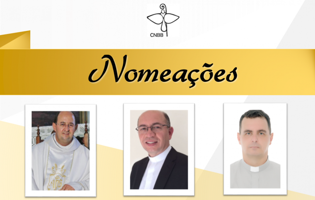 Papa Francisco nomeia três novos bispos auxiliares, dois para Curitiba (PR) e um para o Rio de Janeiro (RJ)