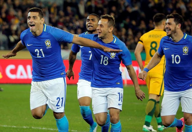 Em amistoso-teste para a Copa do Mundo no próximo ano, o Brasil derrotou a Austrália, em Melbourne.5/10ReutersFoto: / Reuters