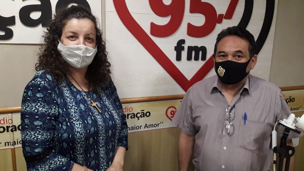 Ozair Sanabria e Sr. Anísio Pereira Faustino. Imagem: Rádio Coração FM