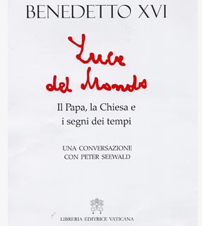Capa do livro-entrevista ''Luz do Mundo