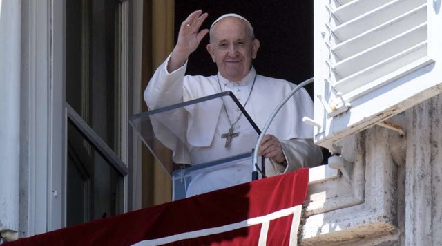 Papa Francisco durante o Ângelus. Foto: Vatican Media