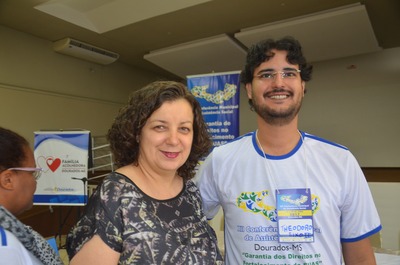 Ozair Sanábria com Theodoro Huber Silva. Presidente do Conselho Municipal de Assistência Social-CMAS.