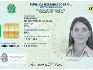 Nova carteira de identidade nacional
(Foto: Divulgação/Governo do Rio)