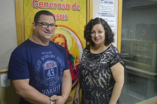 Diácono Edenilson e Ozair Sanabria: Foto: Rádio Coração FM