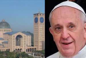 Santuário pronto para o Terço e mensagem do Papa no dia 12 de Outubro