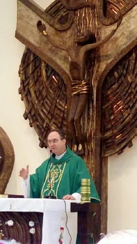 Presidente da CNBB, cardeal Sergio Rocha, preside missa no encontro – Foto: padre João Cândido