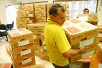 Justiça Eleitoral recebeu ontem o último carregamento com as urnas que serão utilizadas na eleição