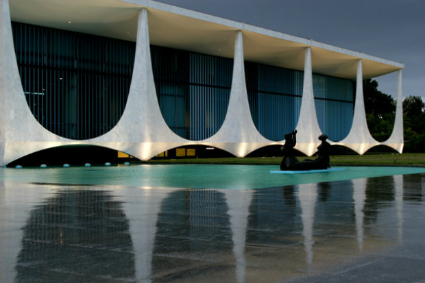Fachada do Palácio da Alvorada.(AP Photo/Eraldo Peres)