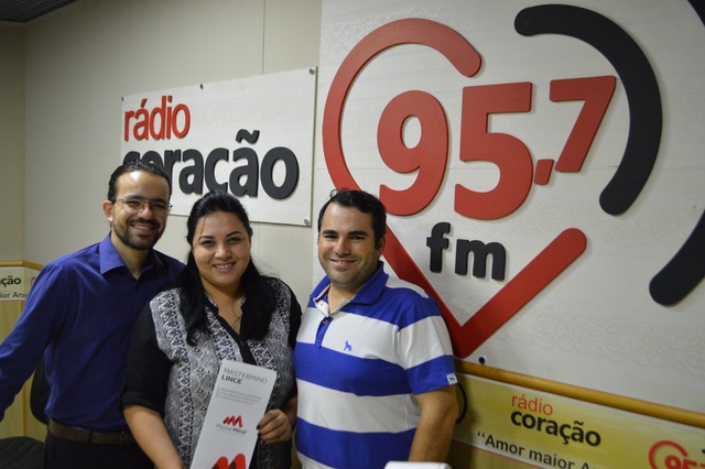 Alcemir Soares com João Paulo e Misley no projeto Amigo do Coração