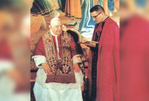 Dom Loris Francesco Capovilla junto ao Beato João XXIII