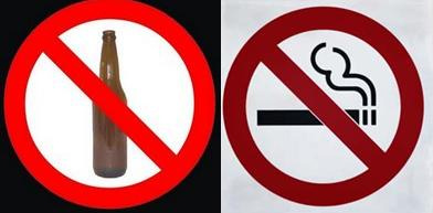 Cigarro e bebida são vilões mesmo para quem faz ginástica
