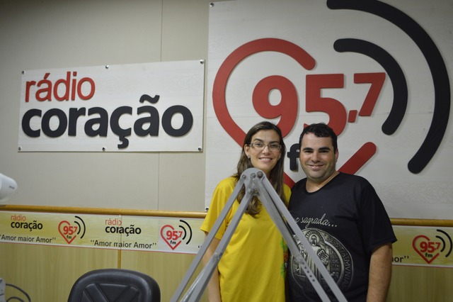 Prof. Rejani Vendramini com Alcemir Soares, no programa Manhã Viva, hoje pela manhã na Rádio Coração.