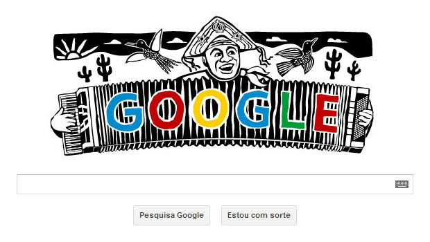 Centenário de Luiz Gonzaga vira Doodle do Google (Foto: Reprodução/Ricardo Fraga)