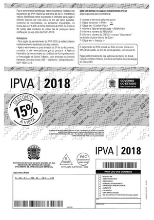 Consulta de débitos, guias e outros serviços do IPVA já disponíveis na internet