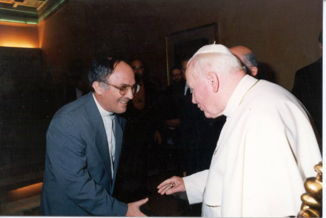 Dom Redovino Rizzardo: Seu encontro com o  Papa João Paulo ll, Roma/IT