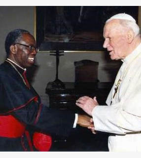 As 14 viagens de João Paulo II a África froam organizadas pelo Cardeal Francis Arinze