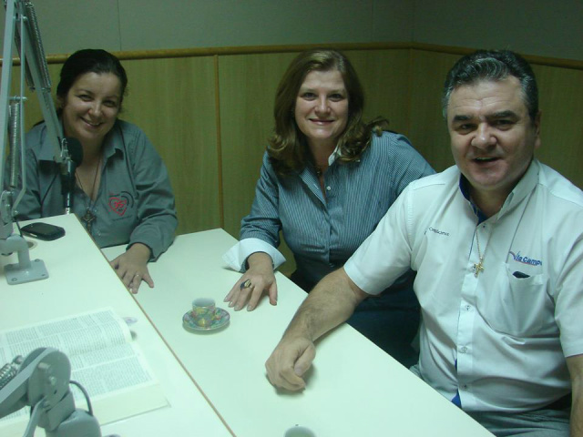 Ozair Sanábria(esq) Regina Rosa(cent) Gilmar Curioni(dir)