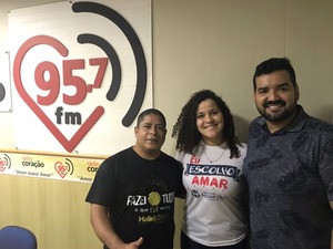 Luiz Calado, Carol Moreira e Wesley Queiroz, servos do Ministério Agnus Dei. Foto: Reprodução/Facebook