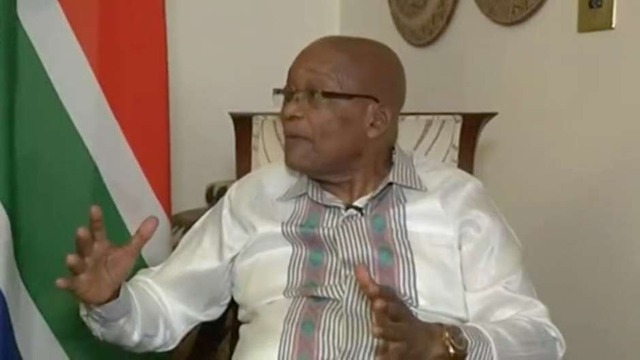 Presidente sul-africano, Jacob Zuma, durante entrevista 14/02/2018 Reuters TV via REUTERSFoto: Reuters