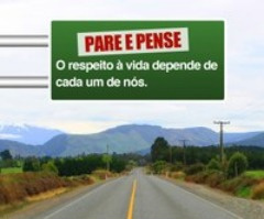 A campanha “Pare e Pense” será veiculada nacionalmente e contará com serviço na internet