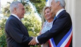 Viña del Mar/ Chile - Presidente da República Michel Temer recebe cumprimentos do Presidente da República do Chile Beto Barata/PR