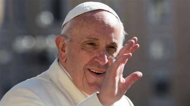 Papa Francisco na Audiência Geral. Foto: Daniel Ibáñez / ACI Prensa